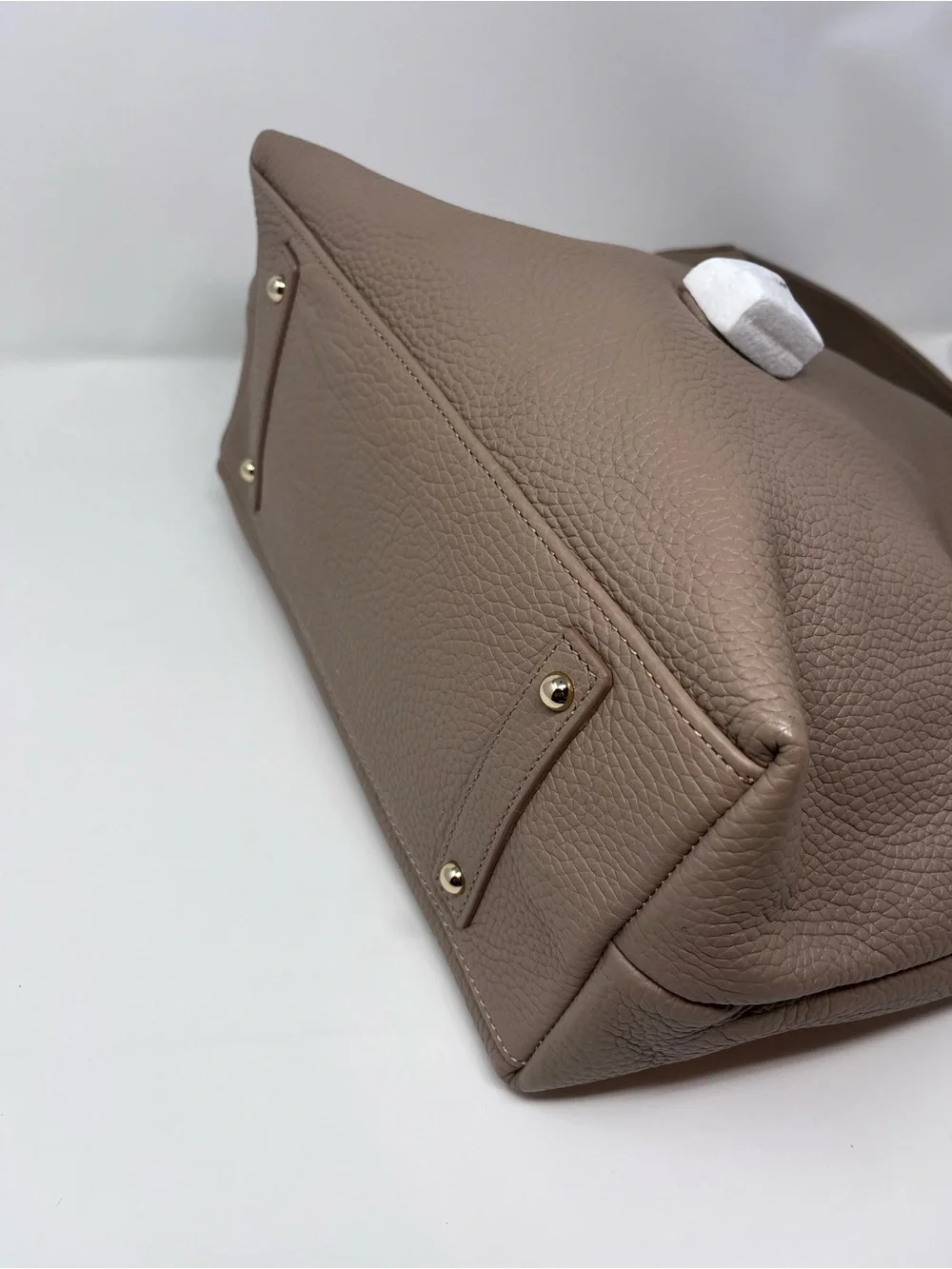 Dooney & Bourke Samba Logo Lock Sac Pebbled Leather Hobo Shoulder Bag - Taupe
